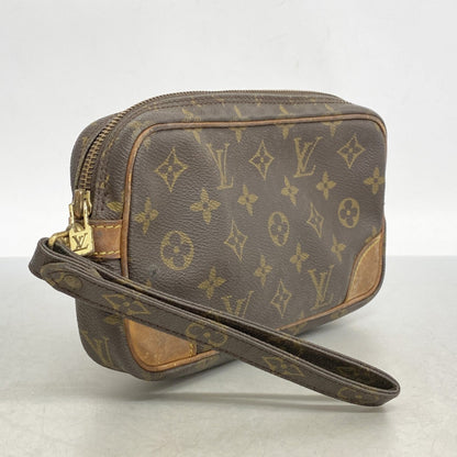 Louis Vuitton Monogram Marly Dragonne Pm Clutch Bag M51827 Brown