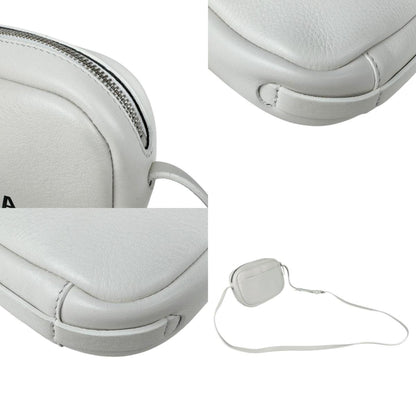 Balenciaga Shoulder Bag Everyday Camera Xs Leather Off-White Silver