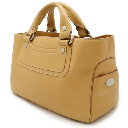 Celine Boogie Bag Handbag Tote Leather Beige