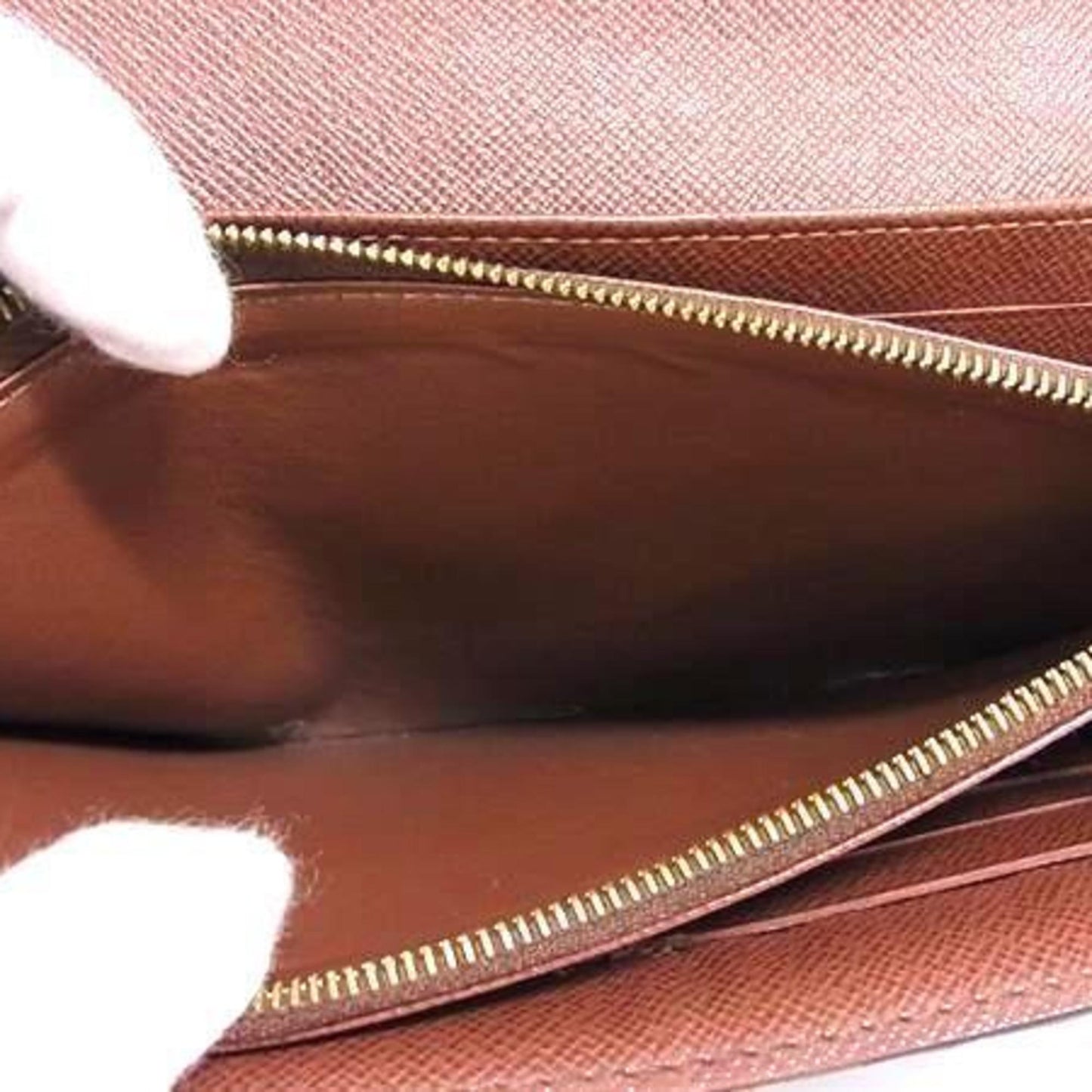Louis Vuitton Monogram Portefeuille Sarah Long Wallet M60531 Brown Leather Bifold