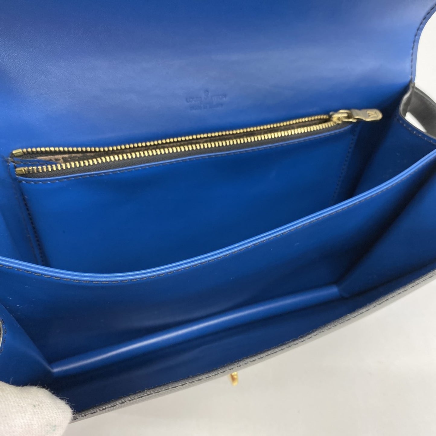 Louis Vuitton Epi Free Run Shoulder Bag M52415 Blue Noir