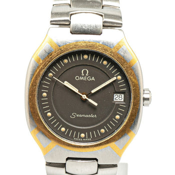Omega Seamaster Polaris Watch Quartz Grey Dial Stainless Steel