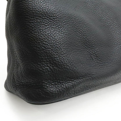 Prada Vit.Daino Shoulder Bag In Black Leather