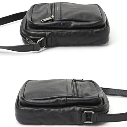 Saint Laurent Sid Crossbody Bag Shoulder 581700 Leather Black E-157142