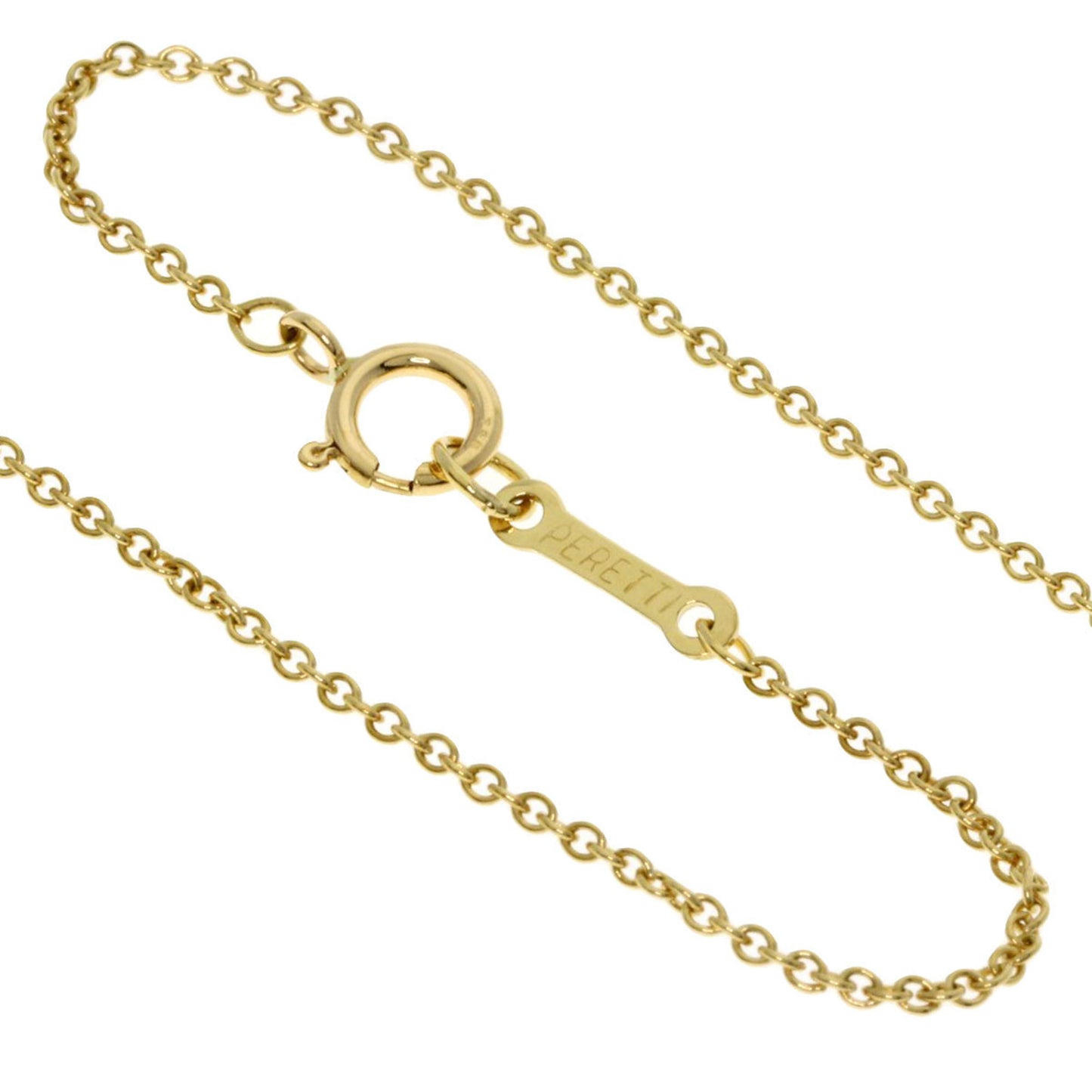 Tiffany Bean Necklace In 18K Yellow Gold