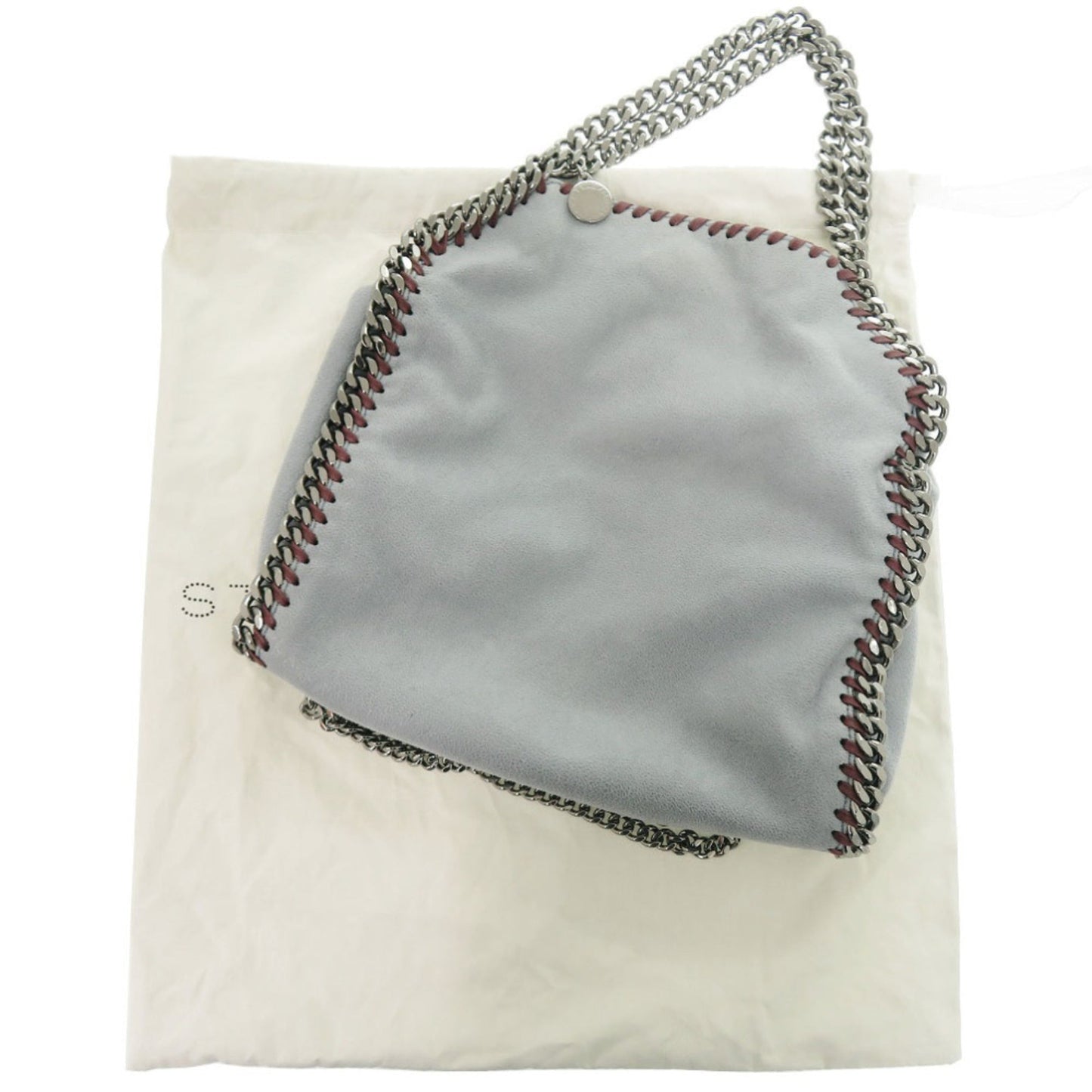 Stella Mccartney 2-Way Falabella Polyester Light Blue Chain Shoulder Bag 0241