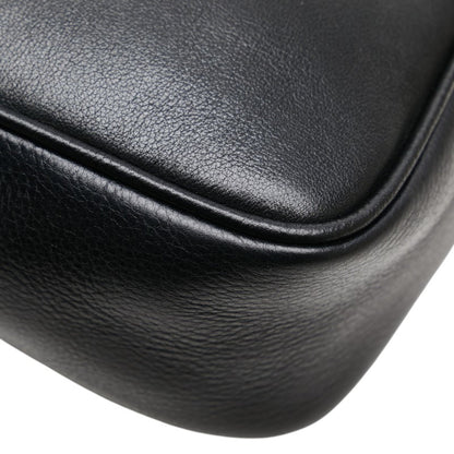 Versace Medusa Clutch Bag/Second Bag In Black Leather