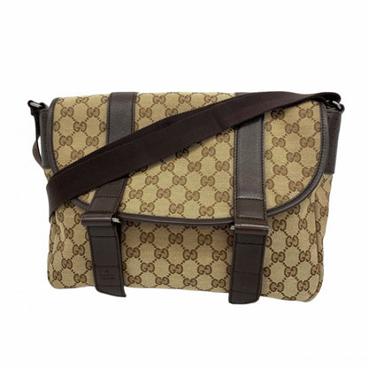 Gucci Shoulder Bag Gg Canvas 145859 Beige Brown