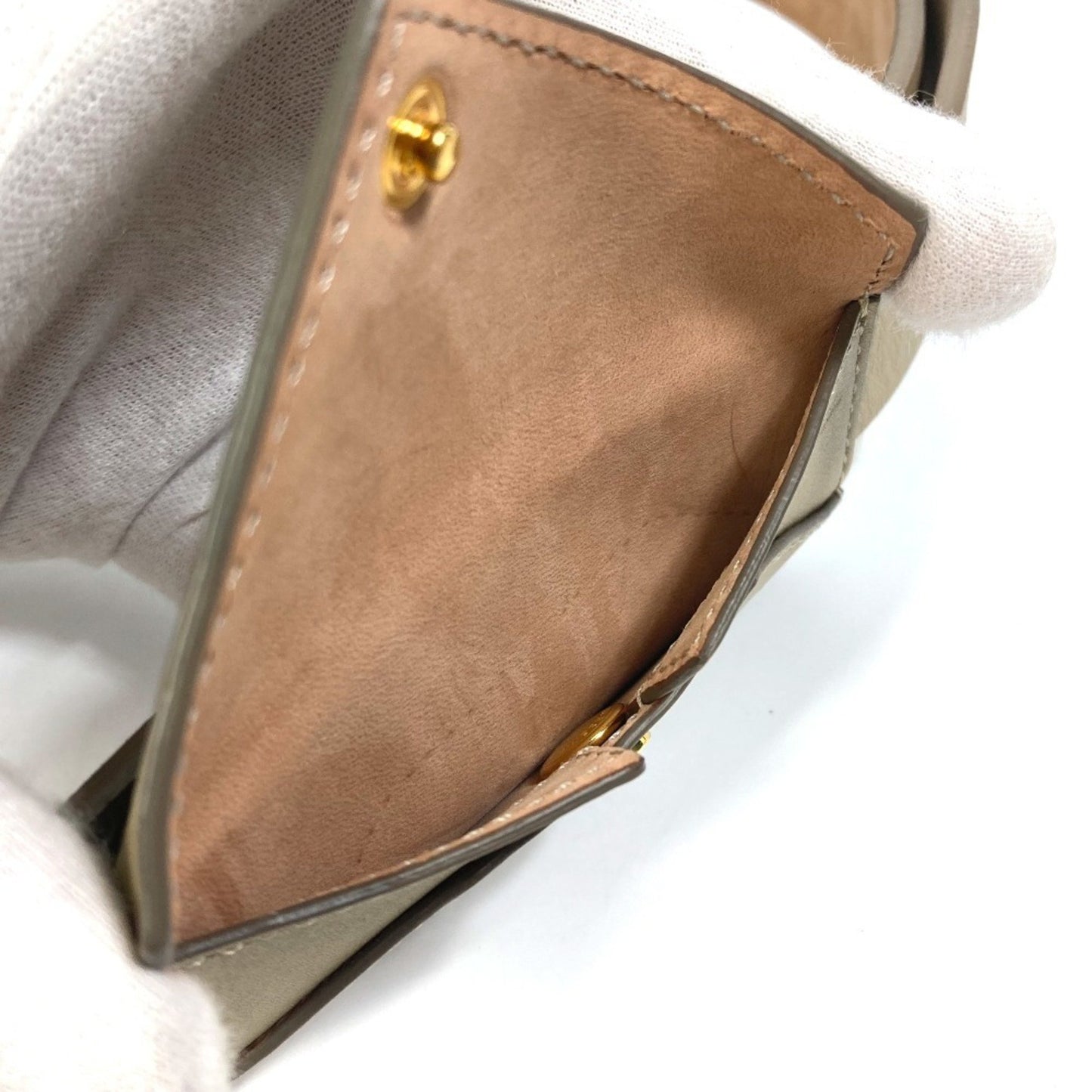 Burberry 8012136 Envelope Leather Belt With Pouch
