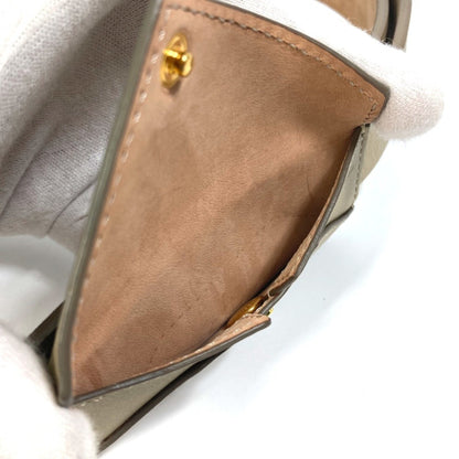 Burberry 8012136 Envelope Leather Belt With Pouch