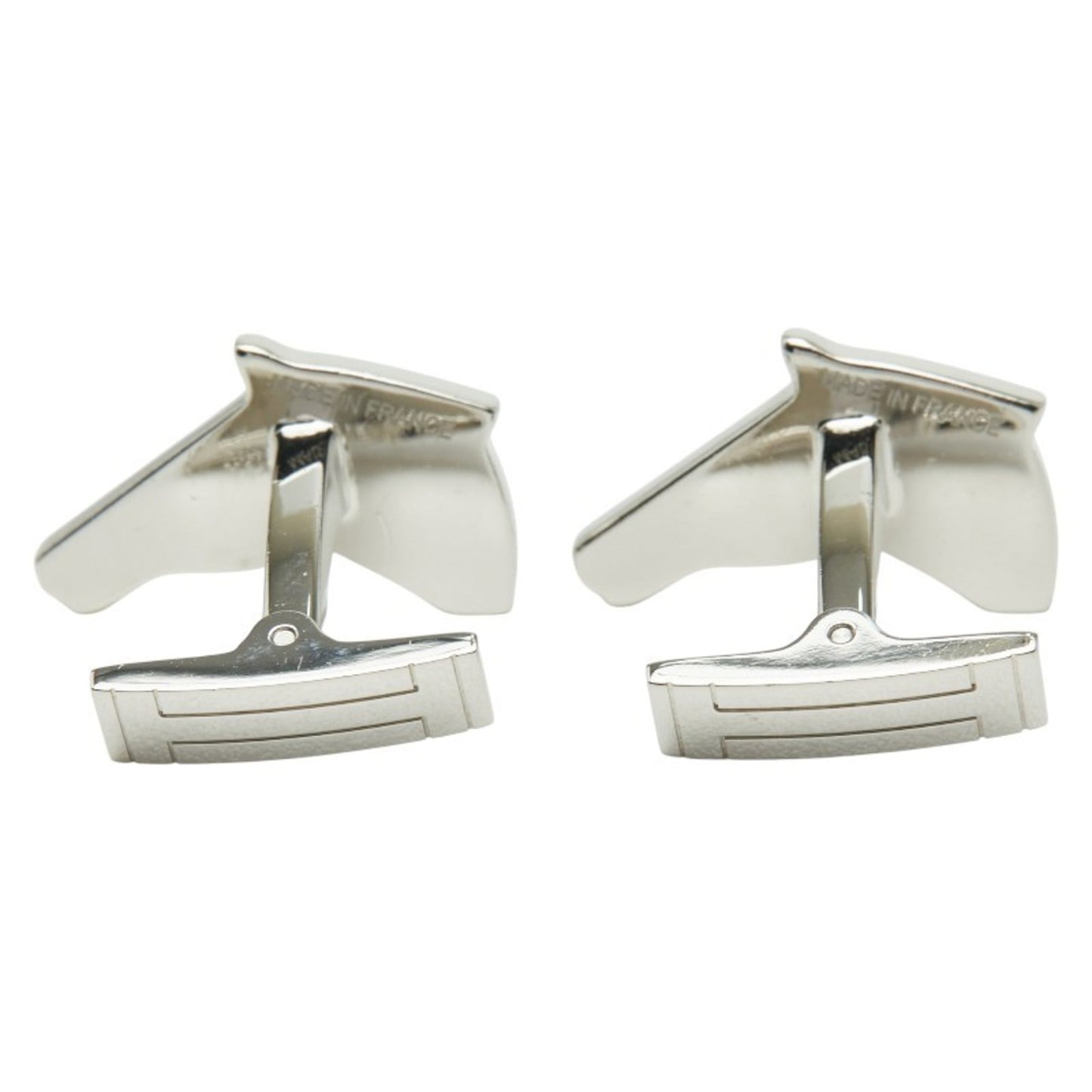 Hermes Herms Jolly Jumper Cufflinks In Silver