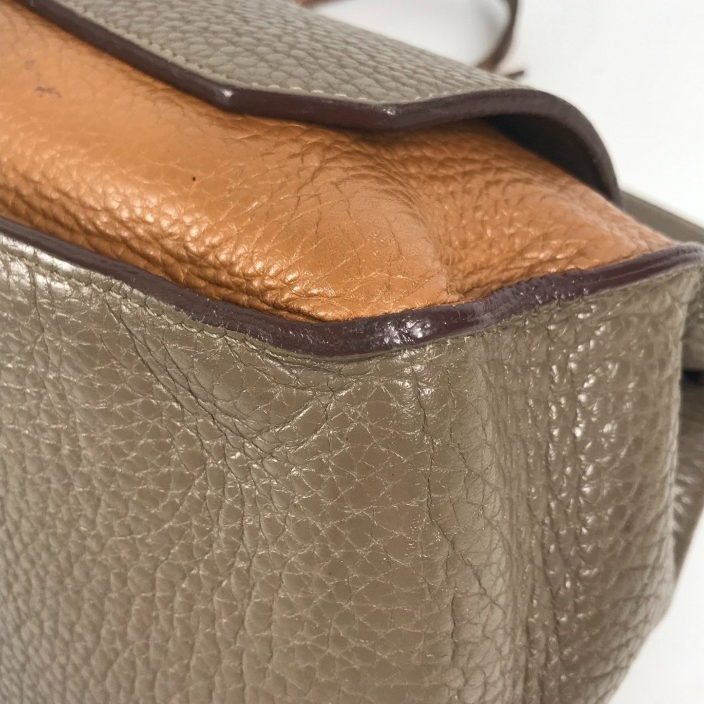 Hermes Gypsiere 34 Two-Tone Crossbody Flap Shoulder Bag In Taurillon Clemence Leather