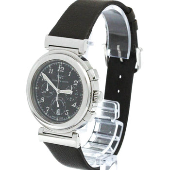 Polished Iwc Da Vinci Sl Chronograph Steel Quartz Watch Iw372810 Bf582402