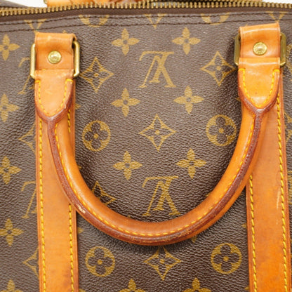 Louis Vuitton Monogram Keepall 55 Boston Bag M41424 Brown