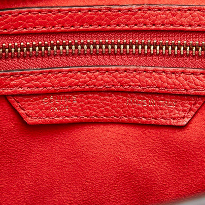 Celine Luggage Nano Shopper Handbag Leather