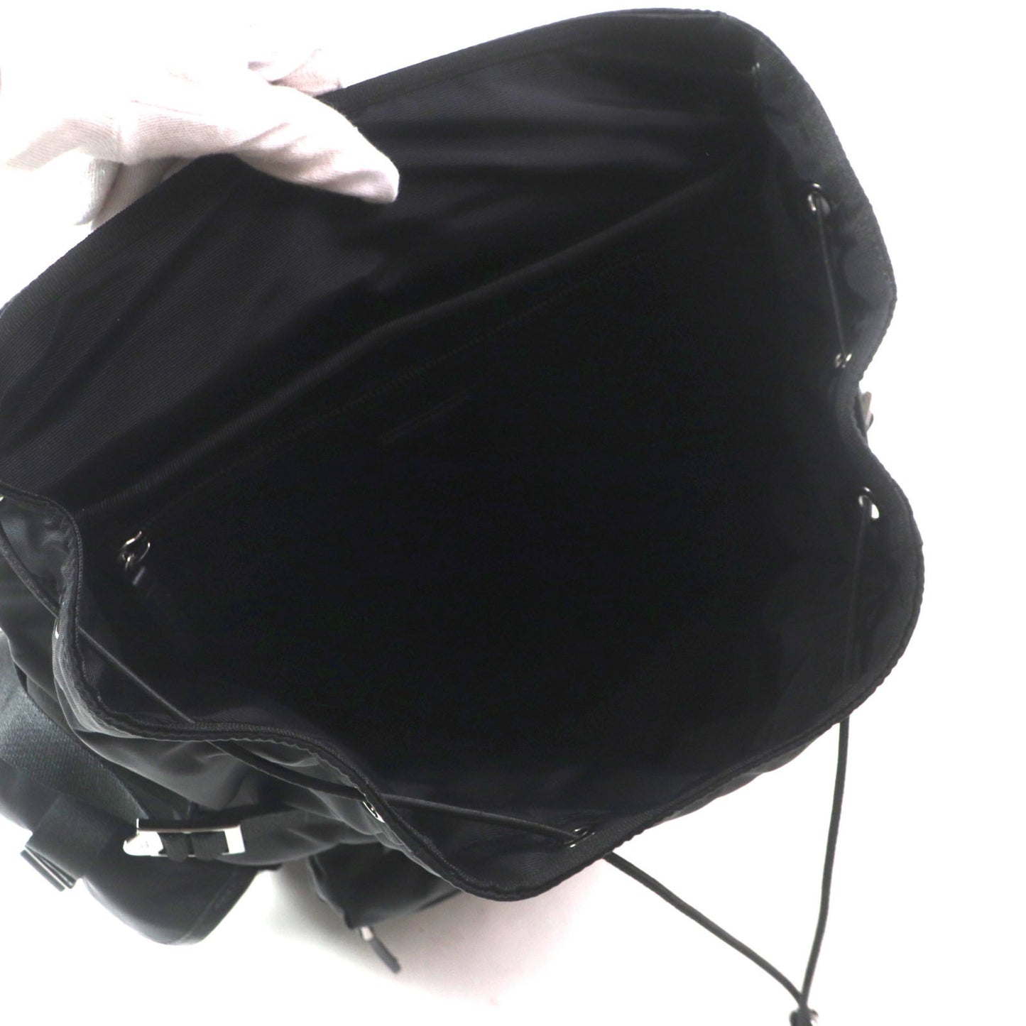 Tod'S Xbmtrkg0300Spfb999 Medium Fabric And Leather Backpack With Engraved Logo