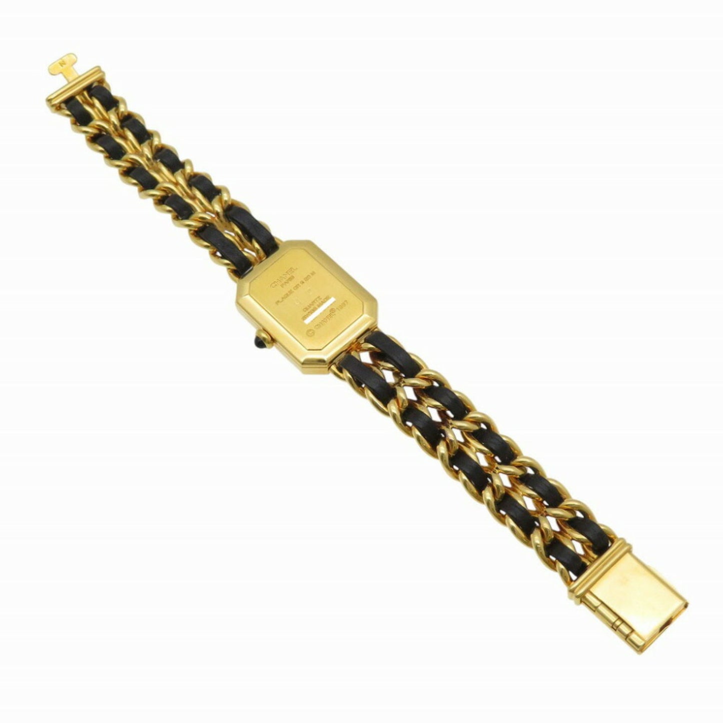 Chanel Premiere M Size H0001 Quartz Watch Ss Black Dial 1529Chanel