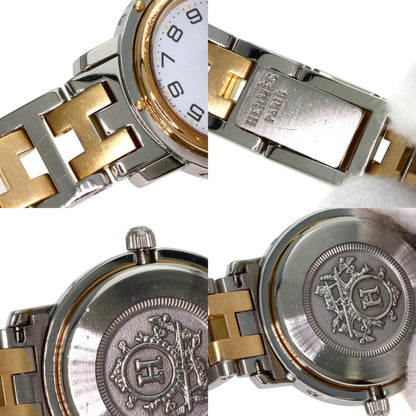Hermes Clipper Old Buckle Watch Stainless Steel
