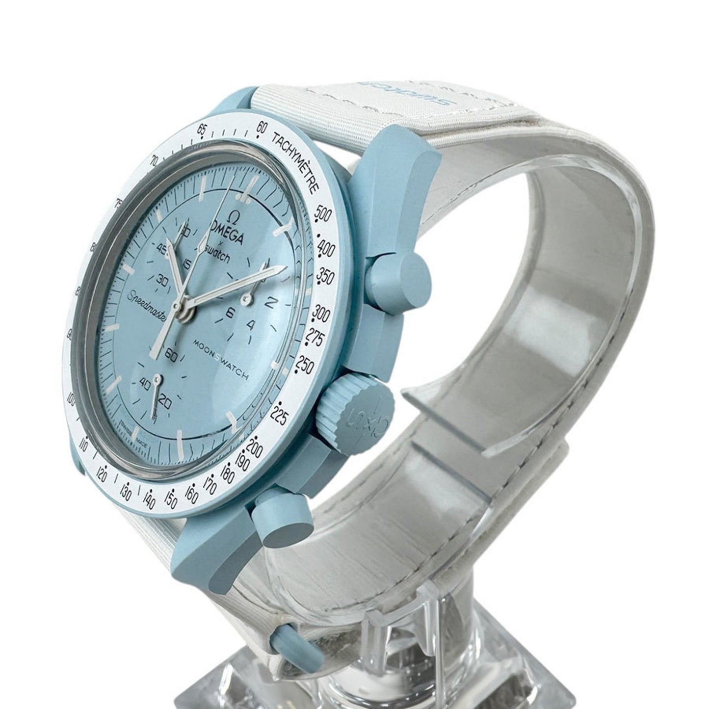 Omega Swatch X Mission To Uranus Bioceramic Light Blue White