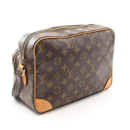 Louis Vuitton Nile Shoulder Bag Coated Canvas Leather Monogram