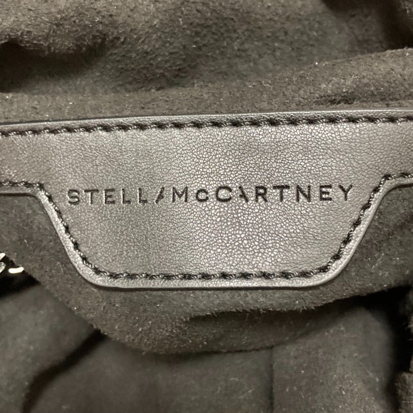 Stella Mccartney Falabella Crochet Knit Handbag/Shoulder Bag In Black