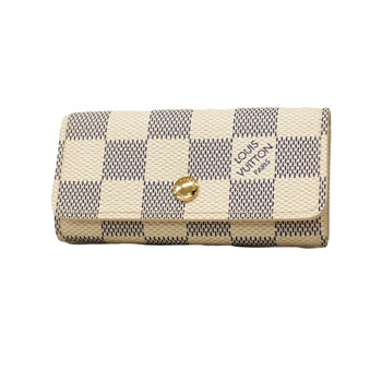 Louis Vuitton Damier Azur Multicle 4 Key Case N60020 White