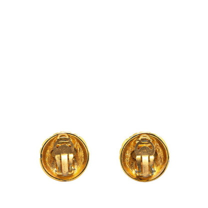 Vintage Chanel Coco Mark Matelasse Earrings