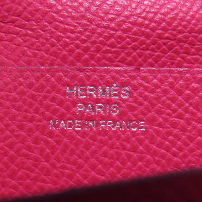 Hermes Herms Bearn Soufflet Silver Hardware Long Wallet Epson