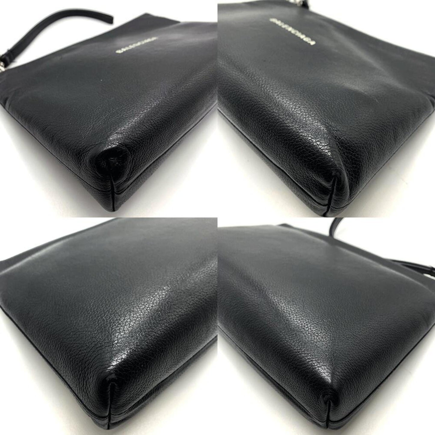 Leather Balenciaga Clutch Bag