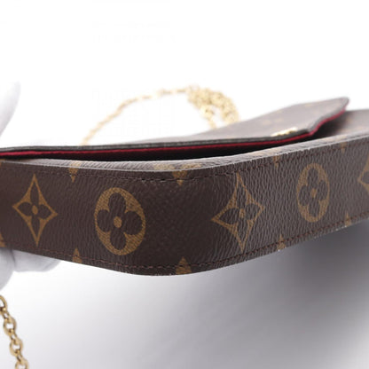 Louis Vuitton Louis Vuitton Pochette Felicie Monogram Fuchsia Shoulder Bag Coated Canvas