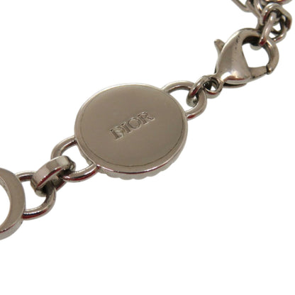 Christian Dior Dior Chain Bracelet Etoile Cd Logo Motif Metal Silver 1107
