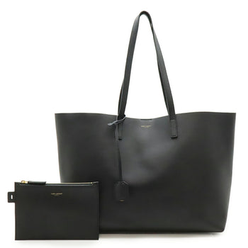 Saint Laurent Paris Ysl Yves Saint Laurent Tote Shoulder Bag In Black Leather