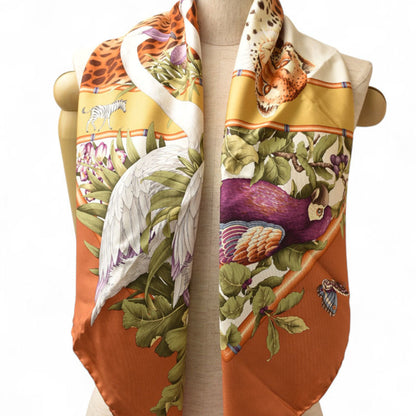 Salvatore Ferragamo Scarf/Muffler With Animal Motif