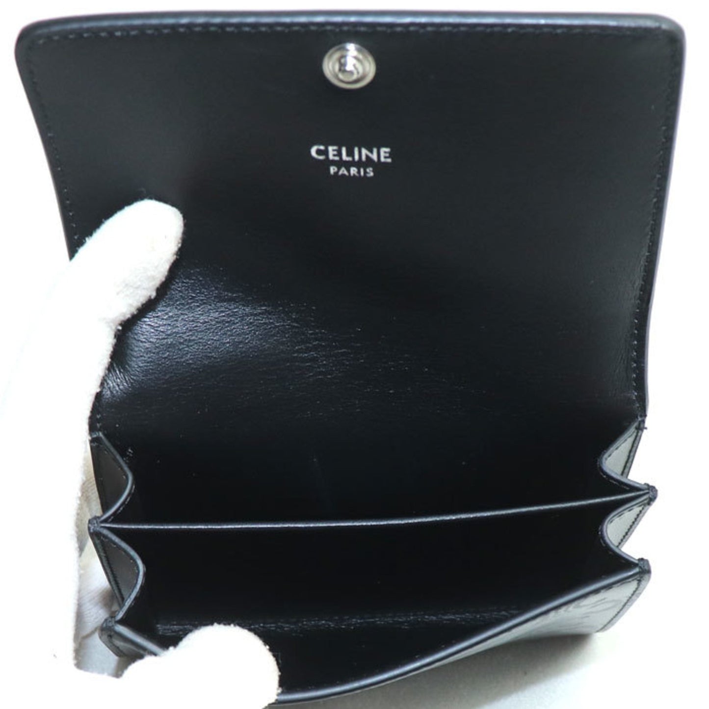 Celine Triomphe Embossed Card Holder