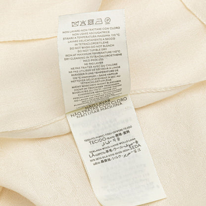 Gucci Gg Stole Scarf 165904 White Ivory Wool Silk