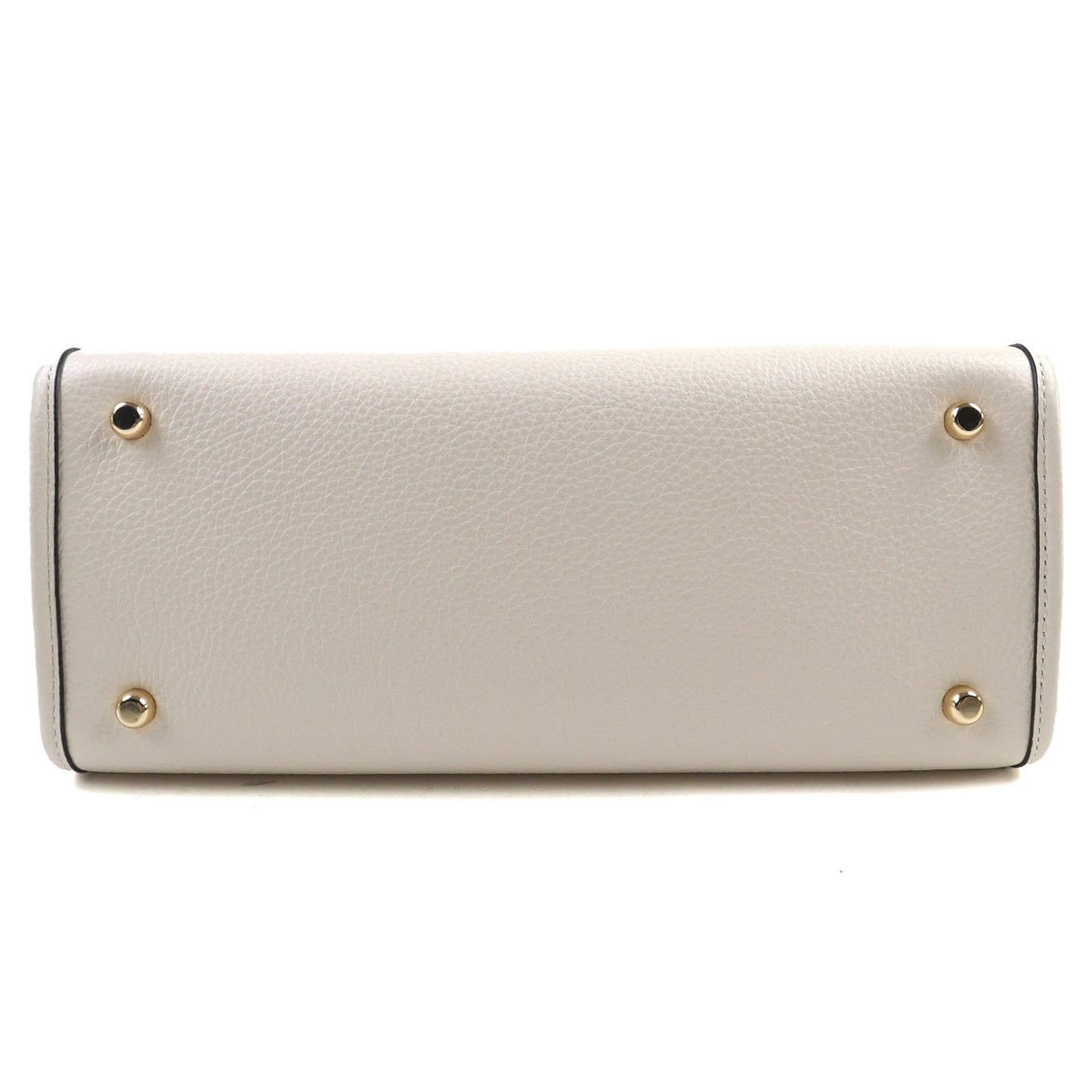 Coach 24Aw Co976 Logo Dempsey 2-Way Leather Tote Bag/Shoulder Bag In Chalk Ivory