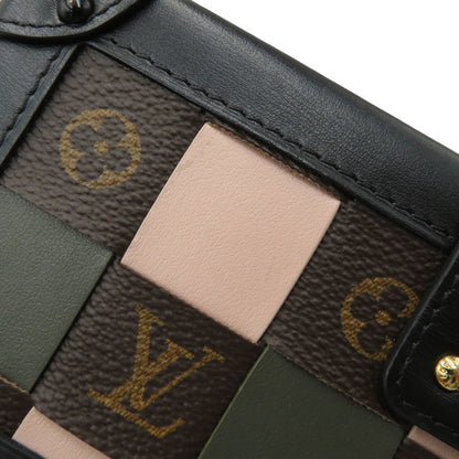 Louis Vuitton Monogram Petite Malle Shoulder Bag M45534 2-Way Clutch Black