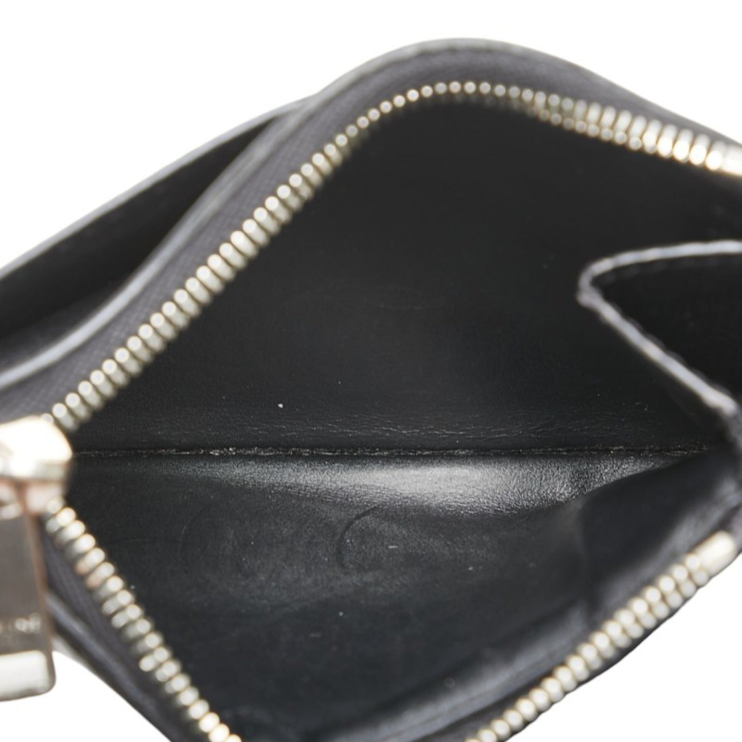 Celine Fragment Card Case In Black Leather