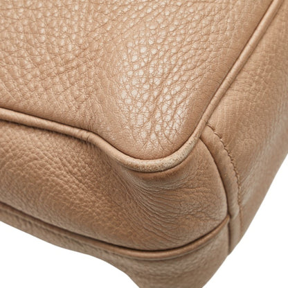 Prada Shoulder Bag In Beige Leather
