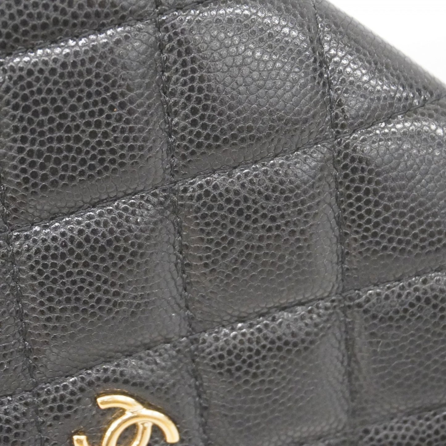Chanel Matelasse Wallet/Coin Case In Caviar Leather