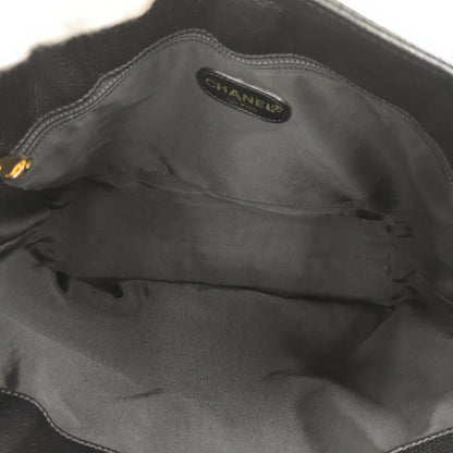 Chanel Caviar Skin Tote In Black