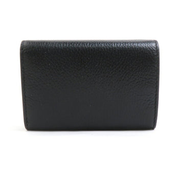 Balenciaga Tri-Fold Wallet Leather Black