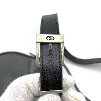 Christian Dior Dior Old Shoulder Bag Leather Black