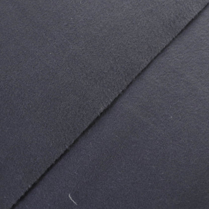 Hermes 100% Cashmere Logo Embroidered Fringe Extra Large Shawl/Stole/Blanket In Navy