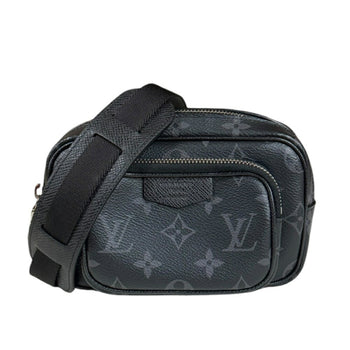 Louis Vuitton Outdoor Pochette Taiga Rama Shoulder Bag Monogram Eclipse M30755 Black