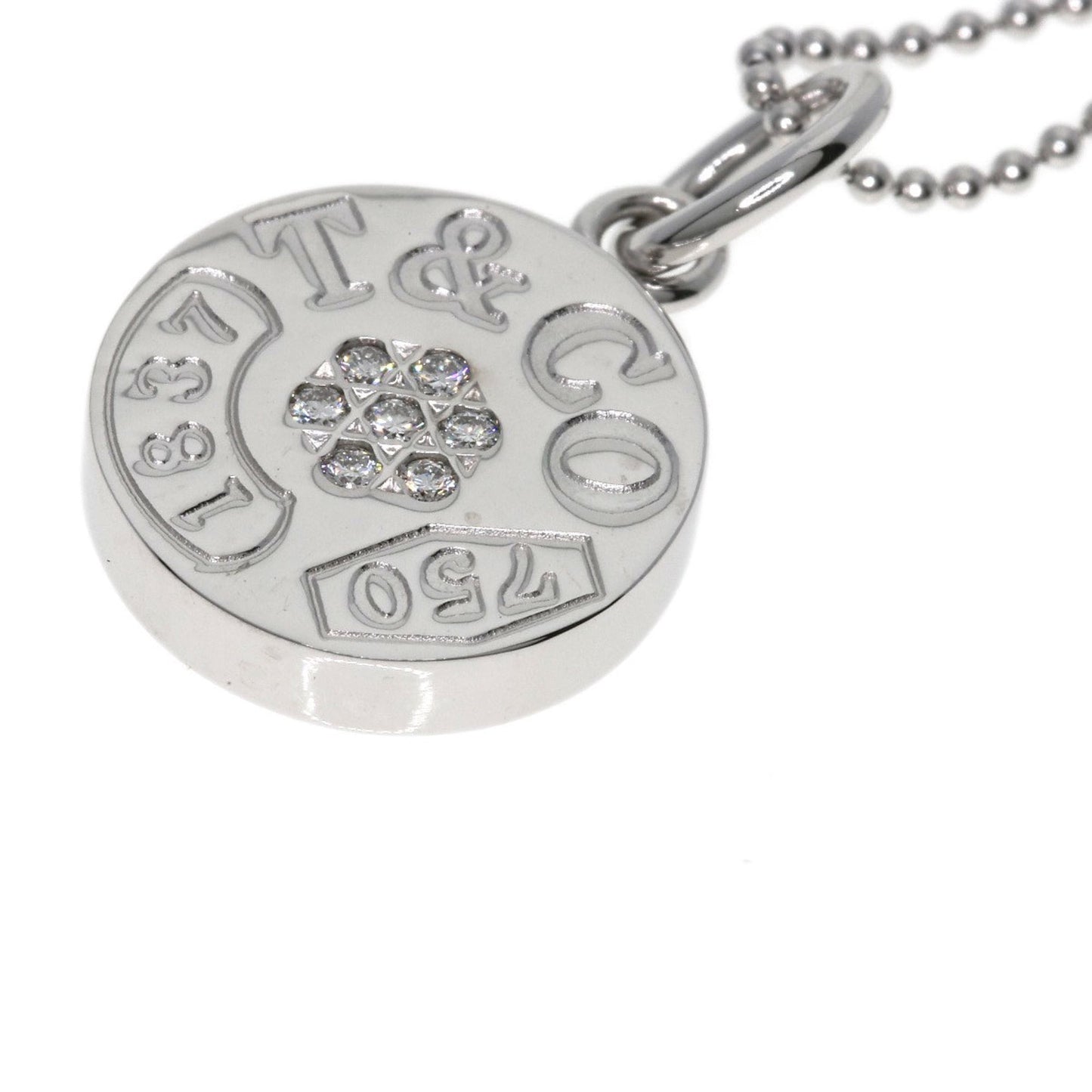 Tiffany & Co. 1837 Circle 7-Piece Diamond Necklace In 18K White Gold