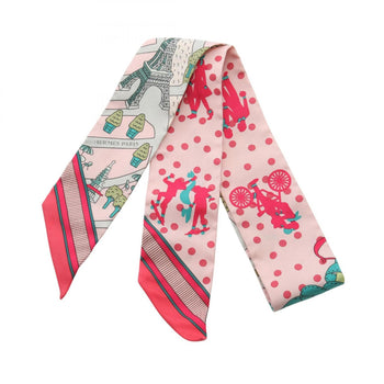 Hermes Herms Les Nouveaux Amoureux De Paris Twilly Silk Scarf For Women