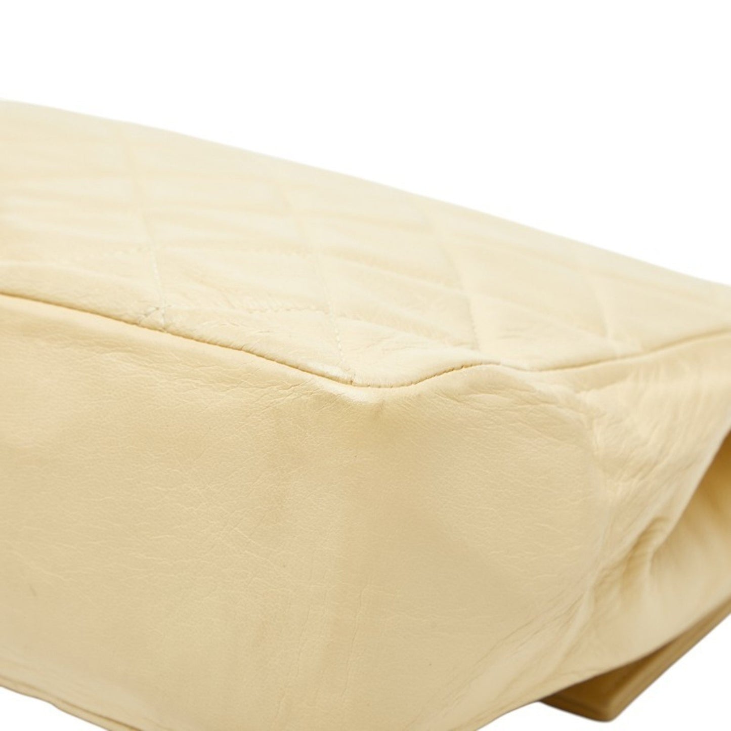 Chanel Matelasse Chain Shoulder Bag In Beige Lambskin