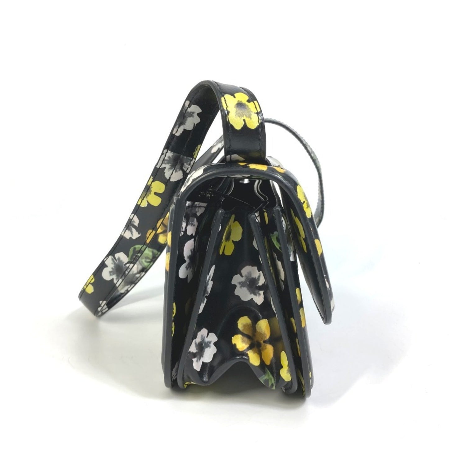 Balenciaga 674693 Gossip Flower Shoulder Bag In Leather