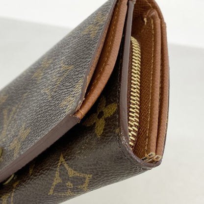Louis Vuitton Monogram Porte Monnaie-Vieux-Tresor Wallet M61730 Brown